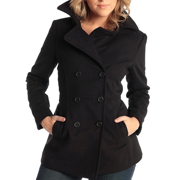 double breasted pea coat womens